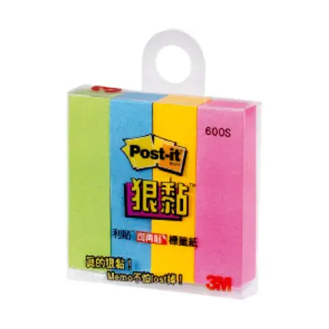 3M Post-it 3M 600S 狠黏標籤紙(四色)